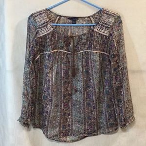 American Eagle Outfitters BoHo Blouse Size XS